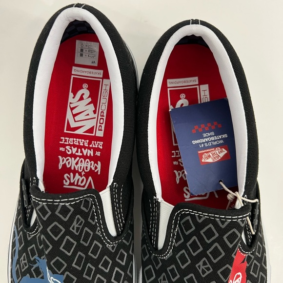 Vans Slip-On Krooked By Natas for Ray – Funtastik Skate  Vans X Krooked by Natas slip on sneaker